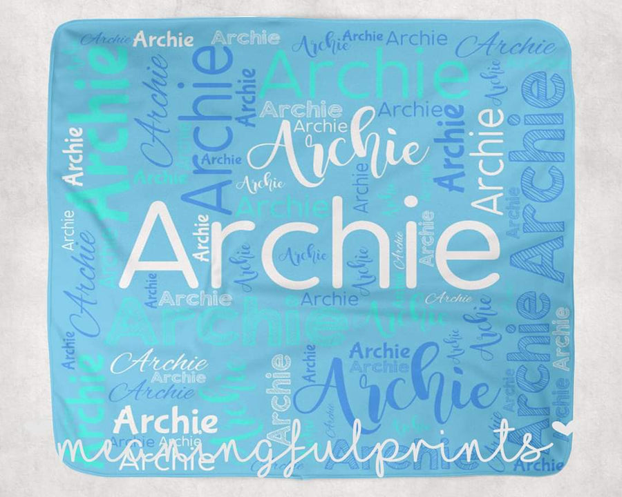 Baby Pram Blanket - Custom Name Blanket