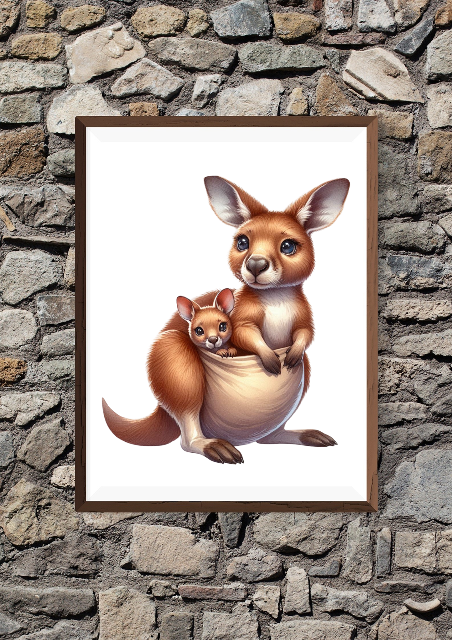 Mother Kangaroo and Joey