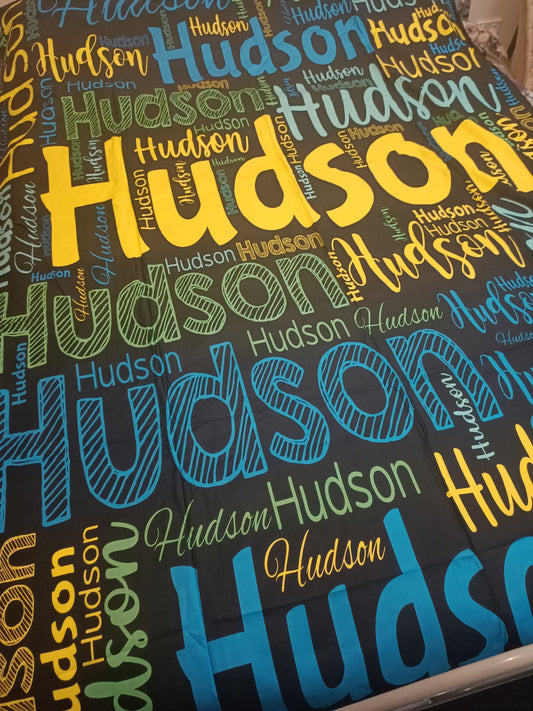 Personalised Name Blanket - Boy