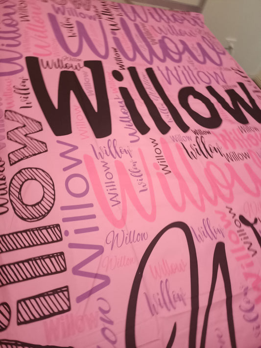 Personalised Name Blanket - Girl