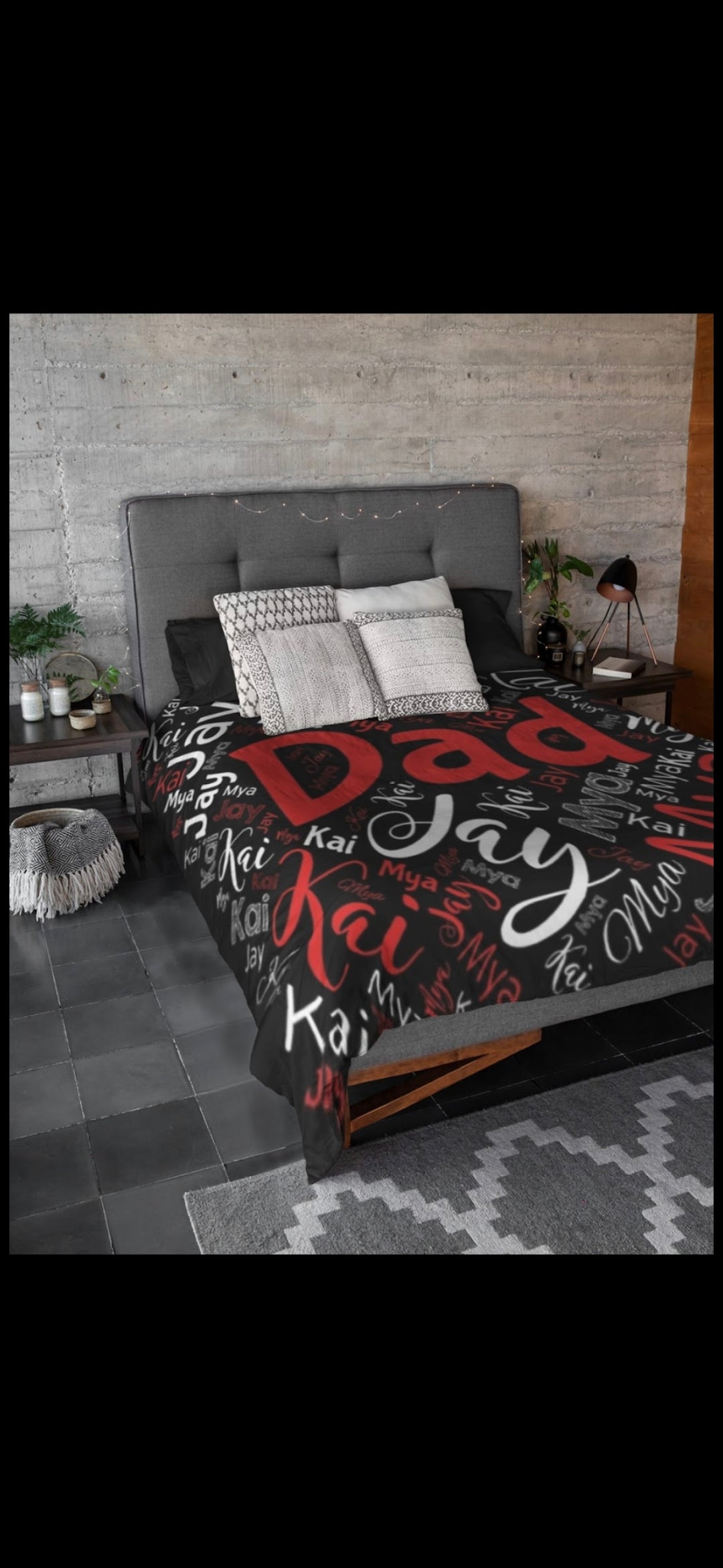 Parents Custom Name Blanket